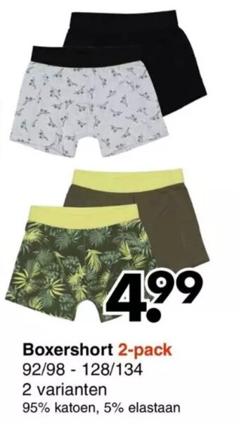 Wibra Boxershort 2-pack aanbieding