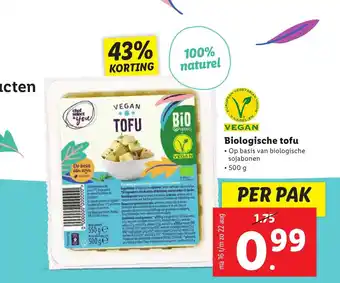 Lidl Biologische tofu aanbieding