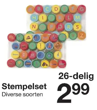 Zeeman Stempelset 26-delig aanbieding