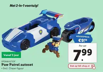 Lidl Paw patrol autoset aanbieding