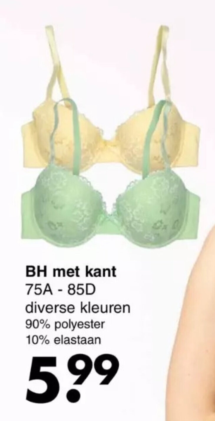Wibra BH met kant 75A - 85D aanbieding
