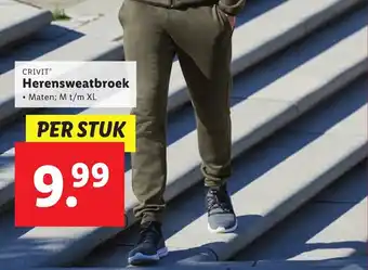 Lidl Herensweatbroek aanbieding