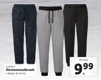 Lidl Herensweatbroek aanbieding