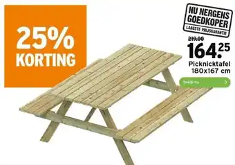 GAMMA Picknicktafel aanbieding