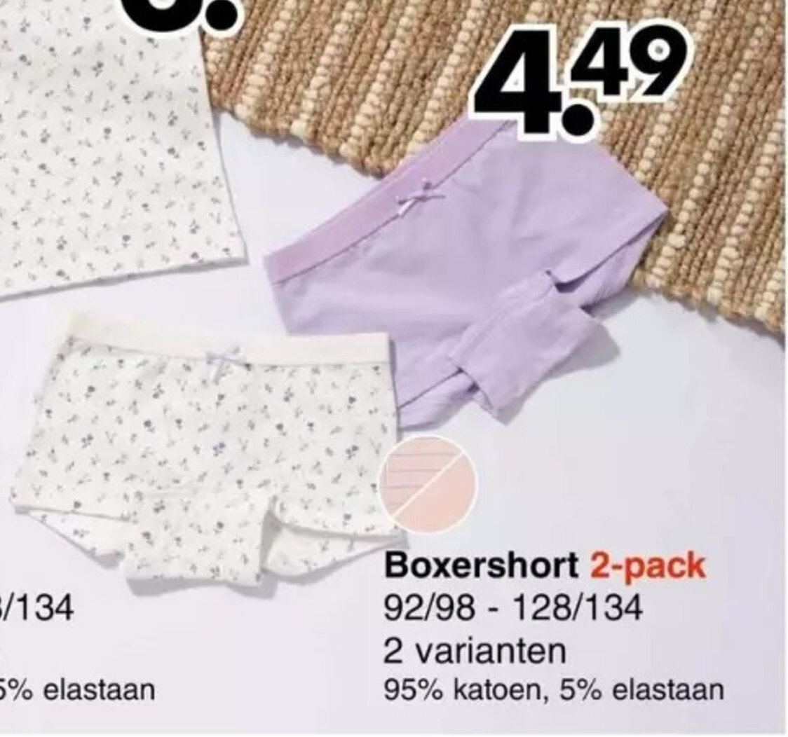 Wibra Boxershort 2-pack aanbieding
