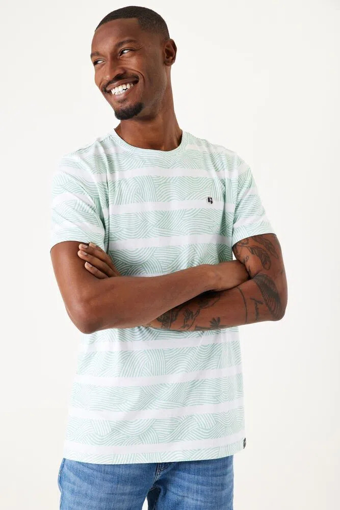 Jeans Centre Garcia t-shirt mintgroen aanbieding