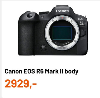 Kamera Express Canon eos r6 mark ii body aanbieding