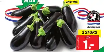 Lidl Aubergines aanbieding