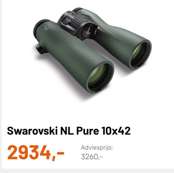 Kamera Express Swarovski nl pure 10x42 aanbieding