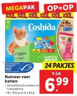 Lidl Natvoer voor katten aanbieding