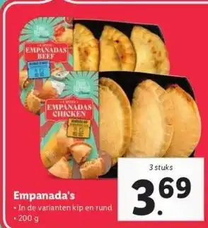 Lidl Empanada's aanbieding