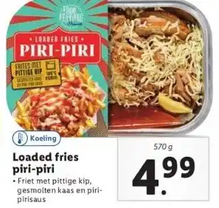 Lidl Loaded fries piri-piri aanbieding