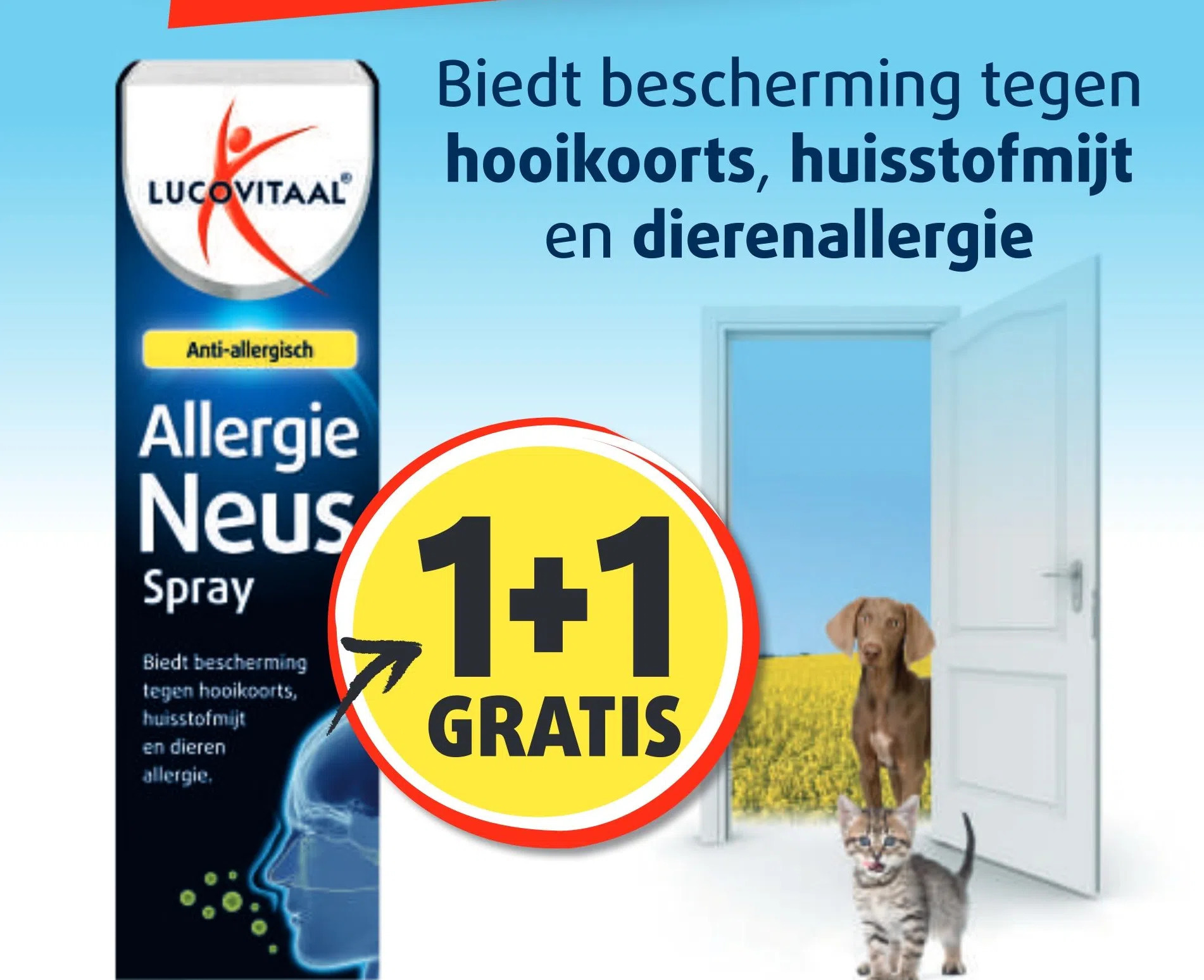 Allergie neus spray aanbieding bij Lucovitaal