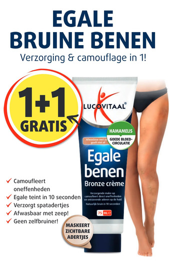 Lucovitaal Egale bruine benen aanbieding