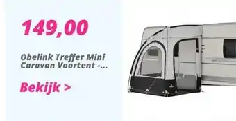 Obelink Obelink treffer mini caravan voortent - grijs aanbieding