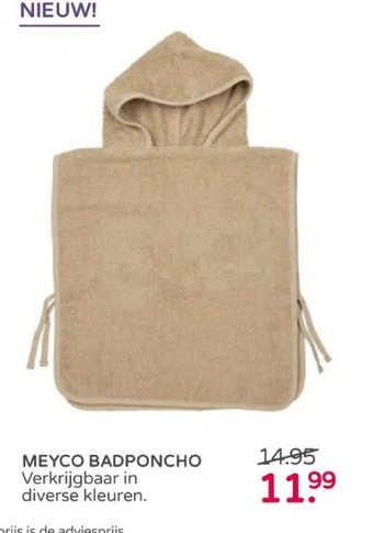 Prenatal Meyco badponcho aanbieding