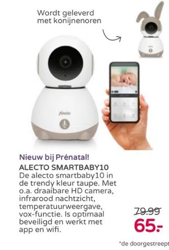Prenatal Alecto smartbaby10 aanbieding