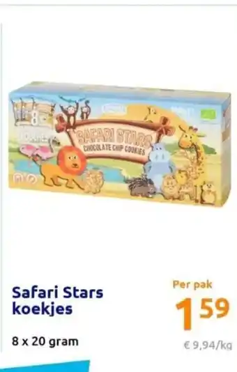 Action Safari Stars koekjes 8 x 20 gram aanbieding