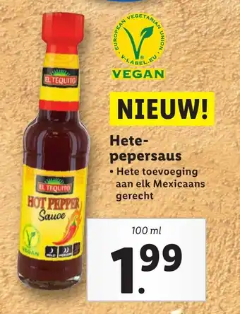 Lidl Hete-pepersaus 100ml aanbieding