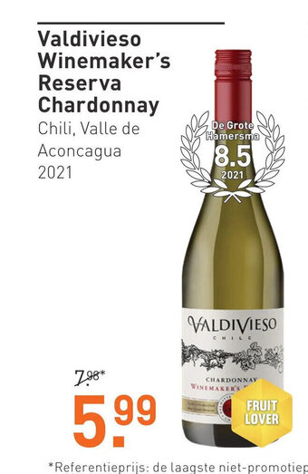 Gall & Gall Valdivieso Winemaker's Reserva Chardonnay aanbieding