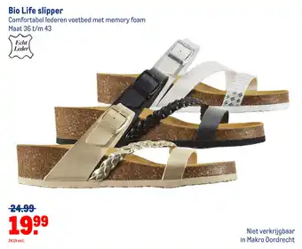 Makro Bio Life slipper aanbieding