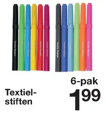 Zeeman Textielstiften 6-pak aanbieding