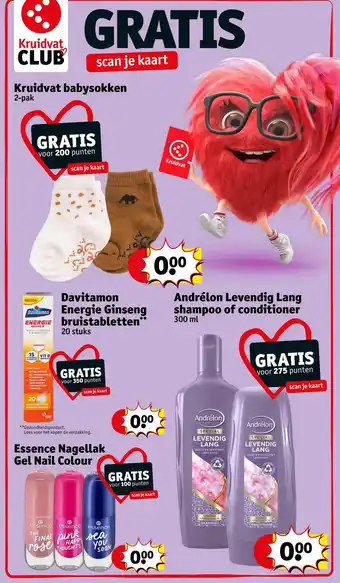 Kruidvat Gratis scan je kaart aanbieding