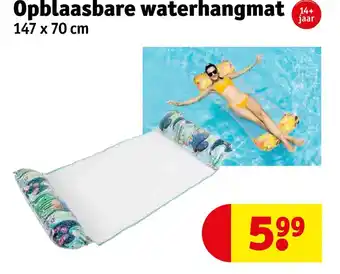 Kruidvat Opblaasbare waterhangmat aanbieding