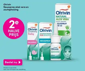 DA Otrivin neusspray aloë vera en zoutoplossing aanbieding