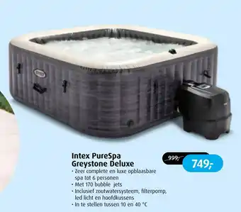 De Wit Schijndel Intex purespa greystone deluxe aanbieding