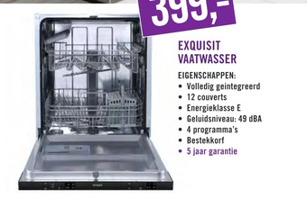 Keukendepot Exquisit vaatwasser aanbieding