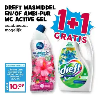 Boon`s Markt Dreft wasmiddel en/of ambi-pur wc active gel aanbieding