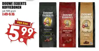 MCD Supermarkt Douwe egberts koffiebonen aanbieding