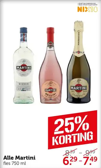 Coop Alle martini aanbieding