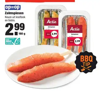 ALDI Zalmspiesen 160 g aanbieding