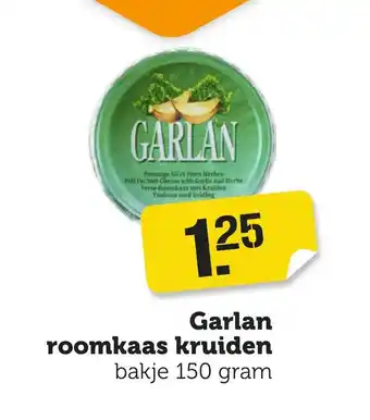 Coop Garlan roomkaas kruiden aanbieding