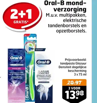 Trekpleister Oral-b mond- verzorging aanbieding