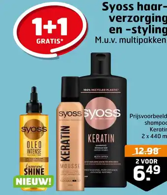 Trekpleister Syoss haar- verzorging en -styling aanbieding