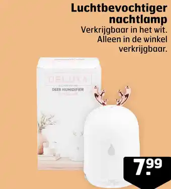 Trekpleister Luchtbevochtiger nachtlamp aanbieding