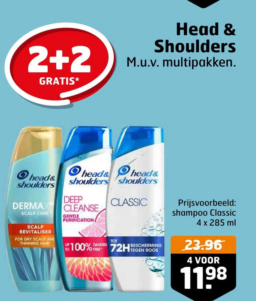 Head & shoulders aanbieding bij Trekpleister