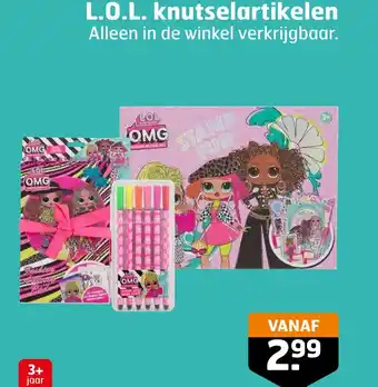 Trekpleister L.o.l. knutselartikelen aanbieding