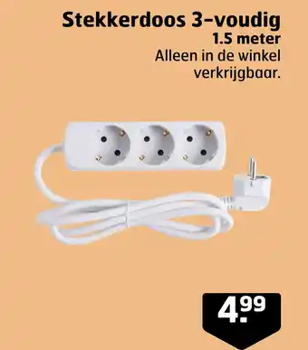 Trekpleister Stekkerdoos 3-voudia aanbieding