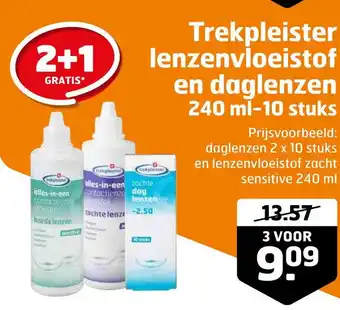 Trekpleister Trekpleister lenzenvloeistof en daglenzen aanbieding