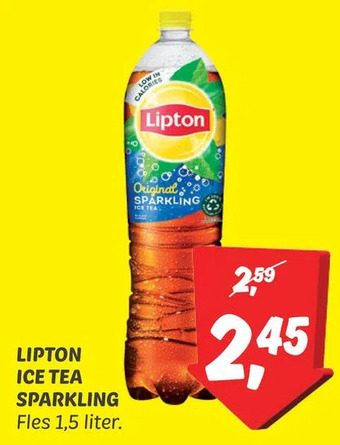 Dekamarkt Lipton ice tea sparkling aanbieding