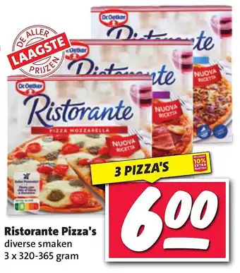 Nettorama Ristorante pizza's aanbieding