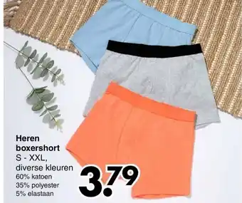 Wibra Heren boxershort aanbieding