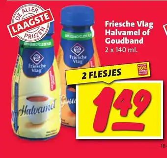 Nettorama Friesche vlag halvamel of goudband aanbieding