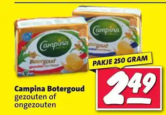 Nettorama Campina botergoud gezouten of ongezouten aanbieding