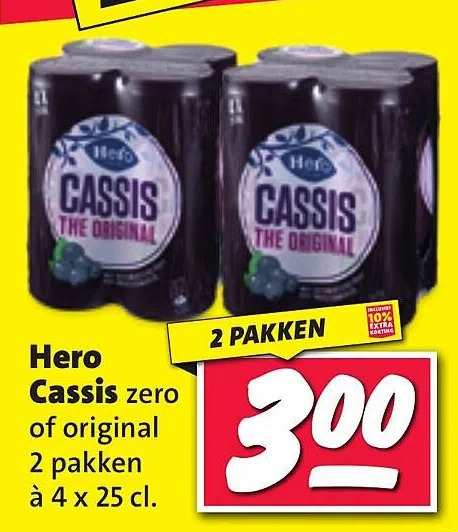 Hero Cassis Zero Of Original Aanbieding Bij Nettorama