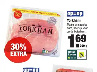 ALDI Yorkham 200 g aanbieding